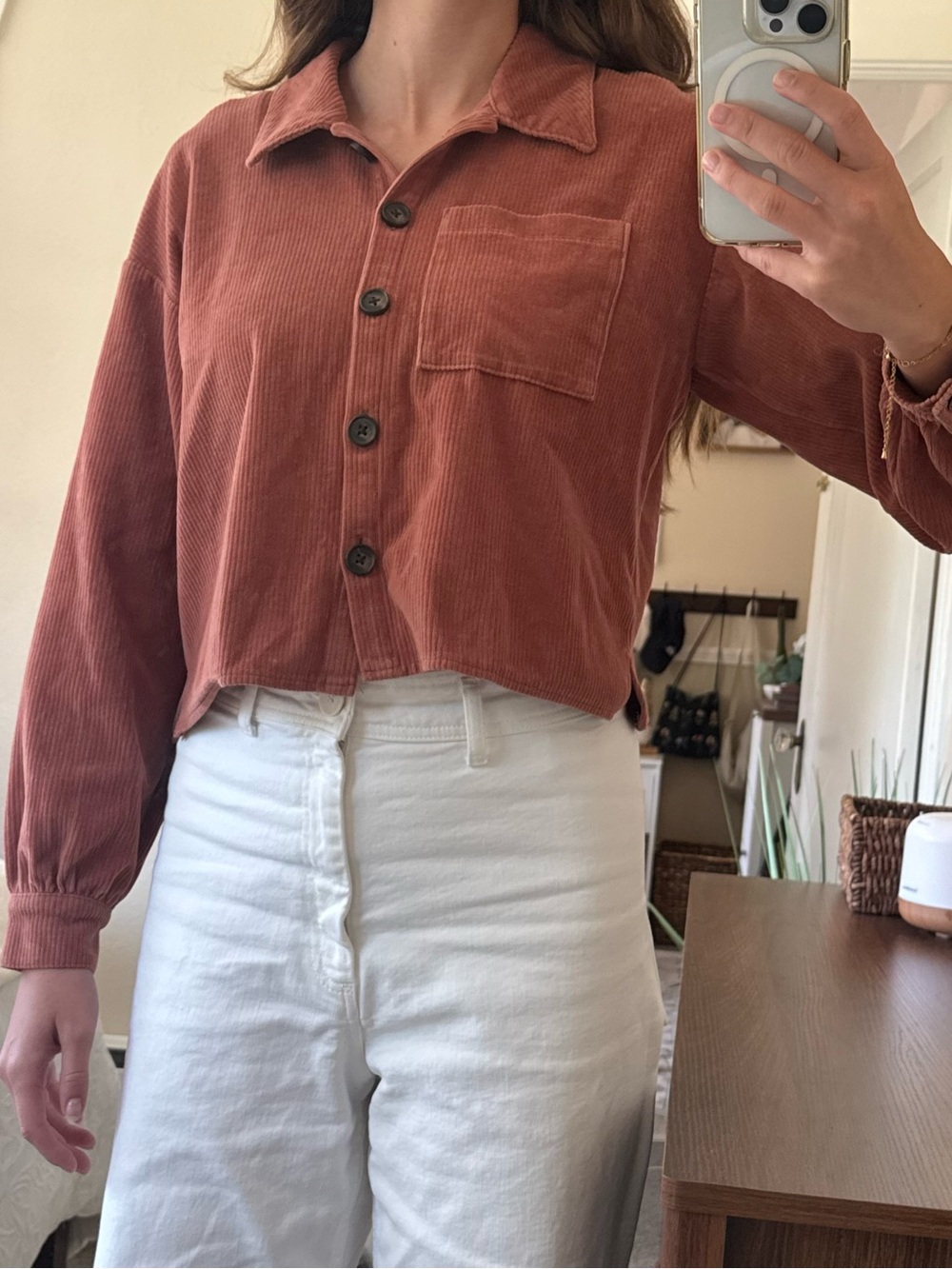 Madewell Corduroy Button Front Jacket Womens Small